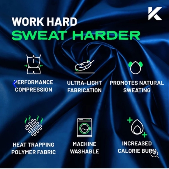 Kewlioo Men's Sauna Shirt 2-pack Black 2XL Brand New - Picture 4 of 5